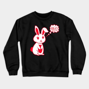 Angry Bunny Rabbit Crewneck Sweatshirt